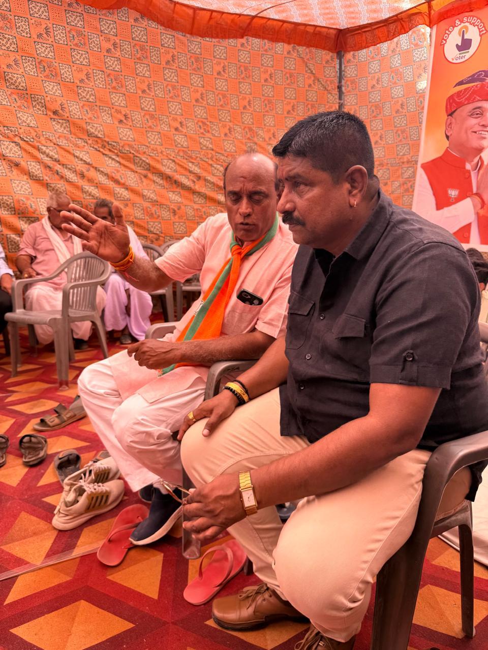 Meeting with BJP Candidate Kailash Chowdhary