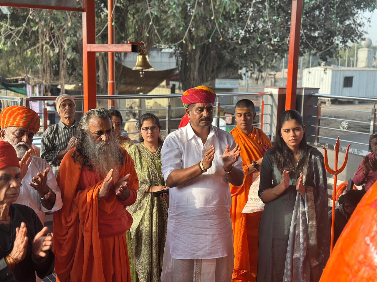 Spiritual Blessing with Monk